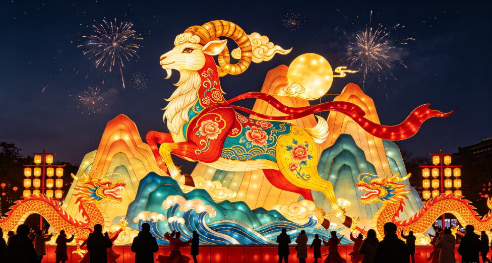 羊年花灯设计